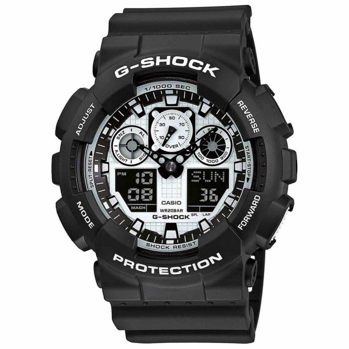 CASIO G-SHOCK BLACK AND WHITE SERIES GA-100BW-1A